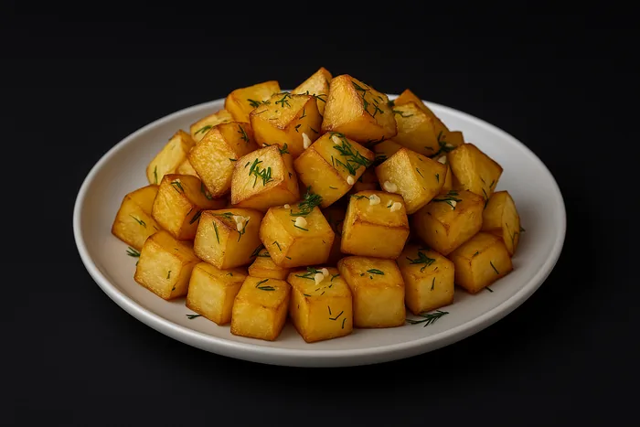 Картофи соте с копър и чесън